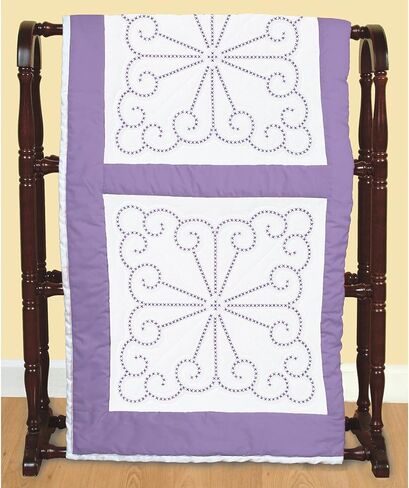 كتل لحاف بيضاء اللون من Jack Dempsey Stamped ، مقاس 45.72 سم في 45.72 سم، تصميم قديم جدًا جدًا 6 قطع in Kuwait