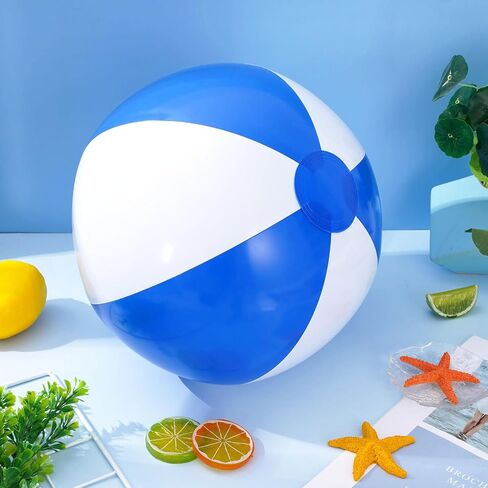 Whaline 16 قطعة 16 ''كرة شاطئ قابلة للنفخ بركة مستديرة كرات PVC لعبة اللعب لصيف هاواي الاستوائية موضوع ديكور حفلات الشاطئ in Kuwait