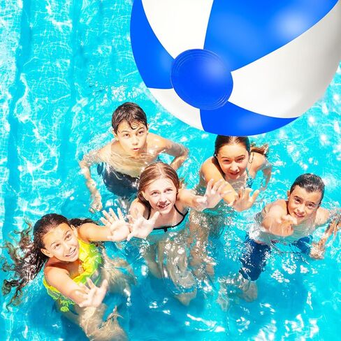Whaline 16 قطعة 16 ''كرة شاطئ قابلة للنفخ بركة مستديرة كرات PVC لعبة اللعب لصيف هاواي الاستوائية موضوع ديكور حفلات الشاطئ in Kuwait
