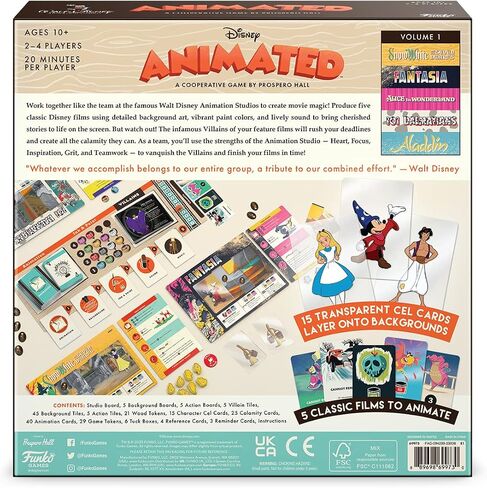 Funko Games: Disney Animated Strategy Game for 2-4 Players Ages 10 and Up in Saudi Arabia