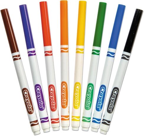 Crayola Markers, Fine Line, Assorted Classic Colors, Set of 8 in Saudi Arabia