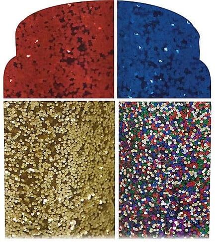 Unknown Pacon Spectra Glitter، 0.04 بلورات سداسية، أخضر، 16 أونصة في وعاء شاكر in Kuwait