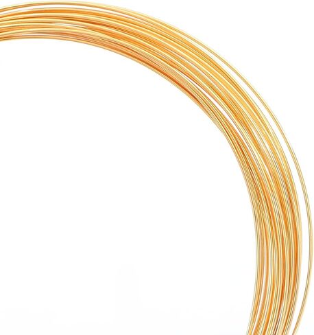 BEADIA 18K سلك مطلي بالذهب 0.6 مللي متر 5 متر حبة الحبل لسوار حلية قلادة الديكور صنع المجوهرات النتائج in Kuwait