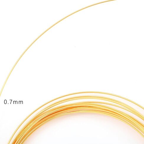 BEADIA 18K سلك مطلي بالذهب 0.6 مللي متر 5 متر حبة الحبل لسوار حلية قلادة الديكور صنع المجوهرات النتائج in Kuwait