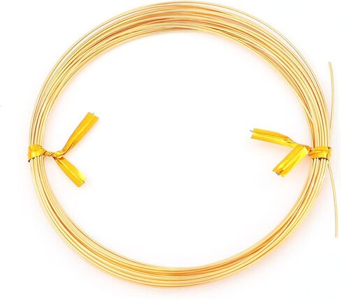 BEADIA 18K سلك مطلي بالذهب 0.6 مللي متر 5 متر حبة الحبل لسوار حلية قلادة الديكور صنع المجوهرات النتائج in Kuwait