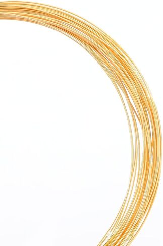 BEADIA 18K سلك مطلي بالذهب 0.6 مللي متر 5 متر حبة الحبل لسوار حلية قلادة الديكور صنع المجوهرات النتائج in Kuwait