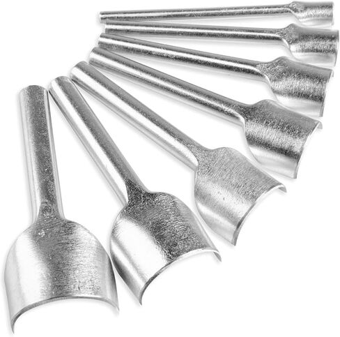 7 قطع من خرامة الزوايا الجلدية، خرامة جلدية على شكل قوس، خرامة حافة جلدية مستديرة 1/2 لصناعة حزام الحزام والمحفظة والحقيبة، 10-40 مم in Kuwait