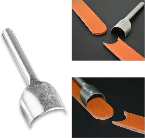 7 قطع من خرامة الزوايا الجلدية، خرامة جلدية على شكل قوس، خرامة حافة جلدية مستديرة 1/2 لصناعة حزام الحزام والمحفظة والحقيبة، 10-40 مم in Kuwait