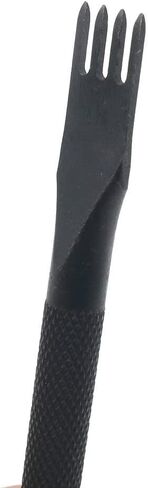 أداة ثقب إزميل خياطة ماسية 5 مم 1/2/4/6 من MAFELOE، ثقب جلدي، مجموعة إزميل جلدية، فولاذ عالي الكربون للحرف الجلدية DIY-3MM 4 قطع in Kuwait