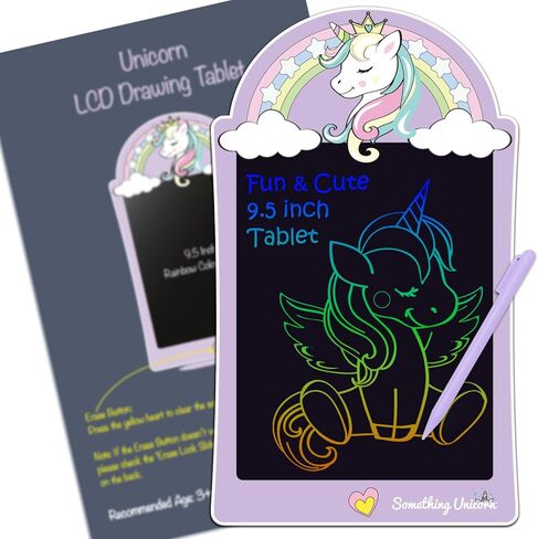Something Unicorn - Unicorn Writing Tablet & Doodle Board for 3+ Year Old Girls.. Super Cute Unicorn Toy Gift for Learning and On-The-go Creativity. Unleash Your Child's Creativity (Cute Unicorn) in Kuwait