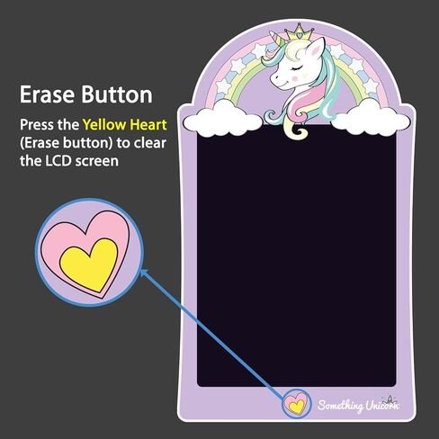 Something Unicorn - Unicorn Writing Tablet & Doodle Board for 3+ Year Old Girls.. Super Cute Unicorn Toy Gift for Learning and On-The-go Creativity. Unleash Your Child's Creativity (Cute Unicorn) in Kuwait