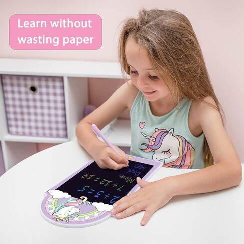 Something Unicorn - Unicorn Writing Tablet & Doodle Board for 3+ Year Old Girls.. Super Cute Unicorn Toy Gift for Learning and On-The-go Creativity. Unleash Your Child's Creativity (Cute Unicorn) in Kuwait