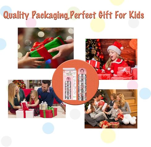 YOFUN Decorate Your Own Water Bottle with 11 Sheets of Unicorn Stickers & Glitter Gems, Craft Kit & Art Kit for Children, Gift for Girls Age 4 5 6 7 8 9 10 Years Old Kids, BPA Free Insulated (Pink) in Kuwait