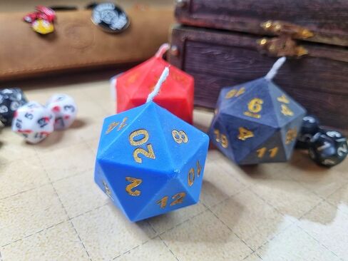 Power Beast Dungeon، شموع النرد متعدد السطوح، نرد الشمعة، مجموعة النرد، مجموعة النرد متعدد السطوح، D&D، Dungeon Master، Dungeons and Dragons، DND، RPG، 3 وحدات. in Kuwait