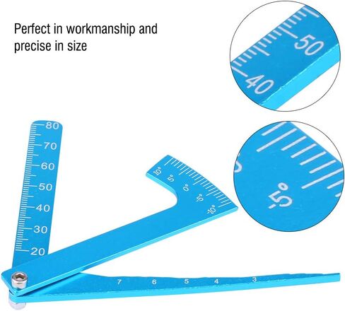 Tbest RC Adjustable Ruler, Adjusting Height and Wheel Rims Camber Multi Angle Measuring Tool for On-Road RC Car Rc Camber Gauge Rc Ride Height Gauge Rc Camber and Toe Gauge Rc Car Tools in Saudi Arabia