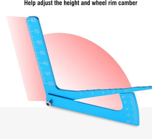 Tbest RC Adjustable Ruler, Adjusting Height and Wheel Rims Camber Multi Angle Measuring Tool for On-Road RC Car Rc Camber Gauge Rc Ride Height Gauge Rc Camber and Toe Gauge Rc Car Tools in Saudi Arabia