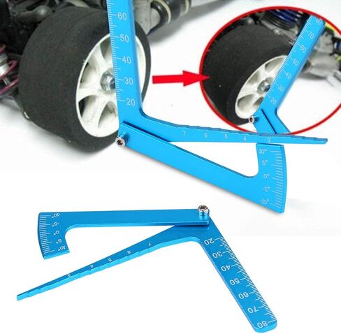 Tbest RC Adjustable Ruler, Adjusting Height and Wheel Rims Camber Multi Angle Measuring Tool for On-Road RC Car Rc Camber Gauge Rc Ride Height Gauge Rc Camber and Toe Gauge Rc Car Tools in Saudi Arabia