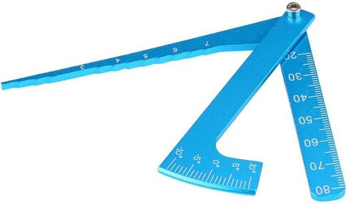 Tbest RC Adjustable Ruler, Adjusting Height and Wheel Rims Camber Multi Angle Measuring Tool for On-Road RC Car Rc Camber Gauge Rc Ride Height Gauge Rc Camber and Toe Gauge Rc Car Tools in Saudi Arabia