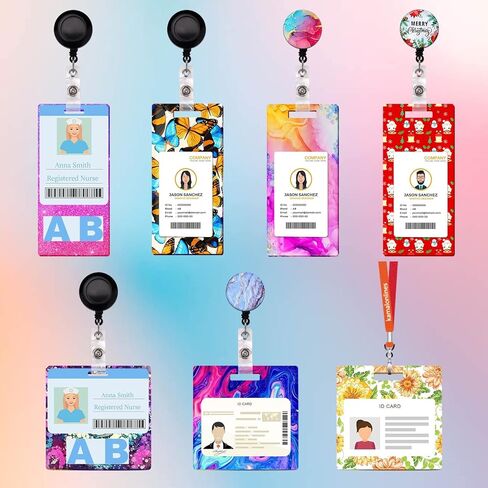 حامل بطاقات الهوية، قالب مصبوب إيبوكسي لحامل شارة الهوية، مع 10 قطع معرف شارة كليب in Kuwait