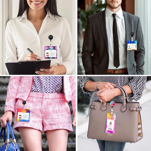 حامل بطاقات الهوية، قالب مصبوب إيبوكسي لحامل شارة الهوية، مع 10 قطع معرف شارة كليب in Kuwait