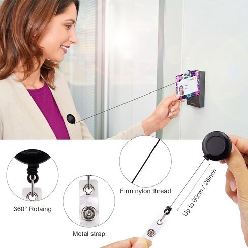 حامل بطاقات الهوية، قالب مصبوب إيبوكسي لحامل شارة الهوية، مع 10 قطع معرف شارة كليب in Kuwait