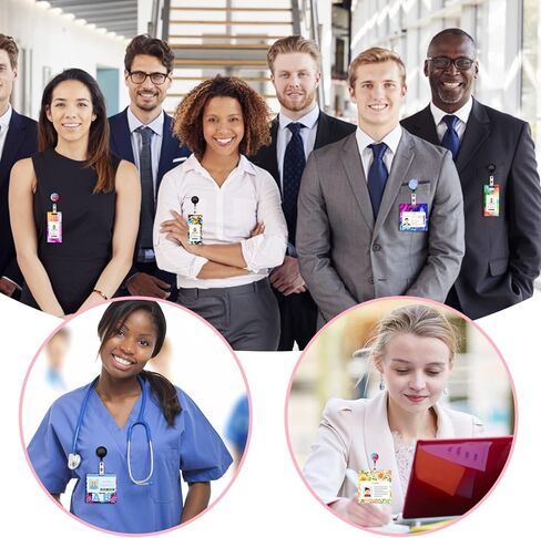 حامل بطاقات الهوية، قالب مصبوب إيبوكسي لحامل شارة الهوية، مع 10 قطع معرف شارة كليب in Kuwait