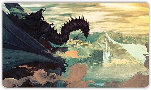 Paramint Witch King of Angmar (مخيط) - مفرش لعب MTG من Anato Finnstark، LOTR Lord of The Rings - متوافق مع مفرش اللعب Magic The Gathering - Play MTG، YuGiOh، TCG - تصميمات فنية لبساط اللعب الأصلي in Kuwait