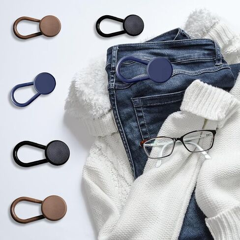 12 Pcs Button Extenders for Jeans, Waist Extender for Jeans, Button Extender, Pants Button Extenders for Men, Button Extender for Pants, Jeans Button Extender (Black, Khaki, Blue) in Kuwait