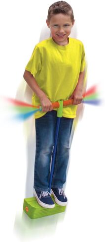 Geospace Jumparoo Deluxe LED Bungee Boing Foam Bouncing Toy - The Squeakiest, Easiest Pogo Ever! for Kids 3 Years & Up in Saudi Arabia
