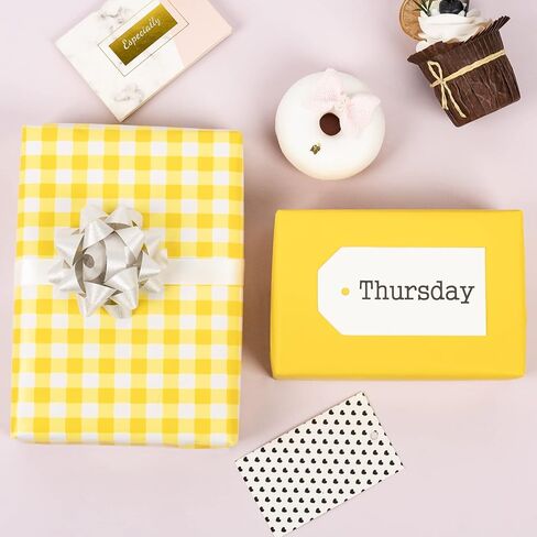 ورق تغليف قابل للعكس من WRAPAHOLIC - لفة صغيرة - 17 بوصة × 33 قدم - تصميم منقوش باللونين الأزرق والأبيض لأعياد الميلاد والعطلات والزفاف وحفلات استقبال المولود الجديد in Kuwait