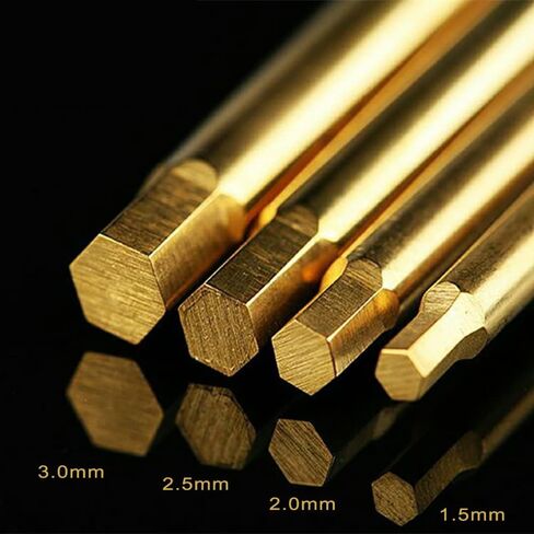 مجموعة أدوات الطائرة بدون طيار - 【إصدار جديد】مجموعة مفكات سداسية RC مكونة من 4 قطع - مقبض مجوف من التيتانيوم الذهبي الأسود 1.5 مم مفتاح ألين 2 مم 2.5 مم 3 مم لطائرة هليكوبتر Traxxas RC Car Truck FPV in Kuwait