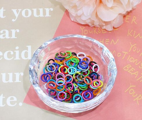 Shapenty 20 Colors Iron Open Jump Rings Connector Split Rings for Keychain Necklace Bracelet Earring Pendant Bead Jewelry Finding Making Charm Crafting Project, 1.2x8mm, 200PCS in Saudi Arabia