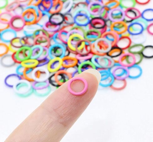 Shapenty 20 Colors Iron Open Jump Rings Connector Split Rings for Keychain Necklace Bracelet Earring Pendant Bead Jewelry Finding Making Charm Crafting Project, 1.2x8mm, 200PCS in Saudi Arabia