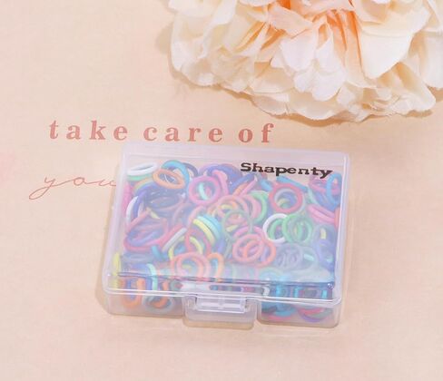 Shapenty 20 Colors Iron Open Jump Rings Connector Split Rings for Keychain Necklace Bracelet Earring Pendant Bead Jewelry Finding Making Charm Crafting Project, 1.2x8mm, 200PCS in Saudi Arabia