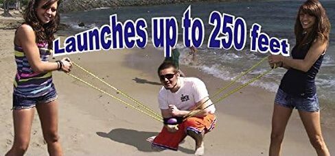 Water Sports 3-Person Water Balloon Launcher Sling Shot Kit (Color May Vary), Deluxe in Kuwait