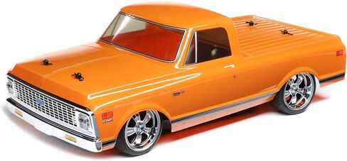 شاحنة Losi RC 1/10 1972 Chevy C10 Pickup Truck V100 AWD RTR (بطاريات وشاحن غير متضمنة) أسود LOS03034T2 in Saudi Arabia