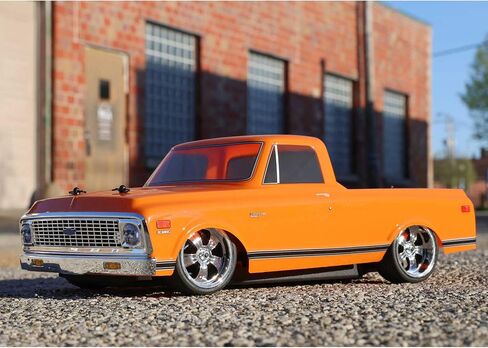 شاحنة Losi RC 1/10 1972 Chevy C10 Pickup Truck V100 AWD RTR (بطاريات وشاحن غير متضمنة) أسود LOS03034T2 in Saudi Arabia