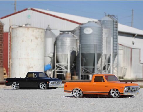 شاحنة Losi RC 1/10 1972 Chevy C10 Pickup Truck V100 AWD RTR (بطاريات وشاحن غير متضمنة) أسود LOS03034T2 in Saudi Arabia