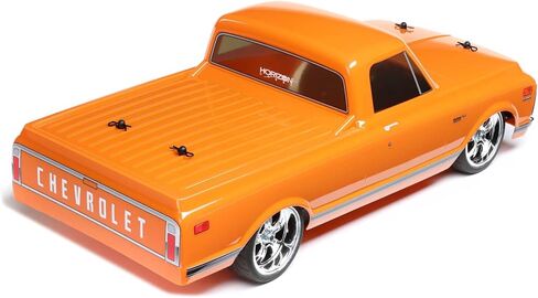 شاحنة Losi RC 1/10 1972 Chevy C10 Pickup Truck V100 AWD RTR (بطاريات وشاحن غير متضمنة) أسود LOS03034T2 in Saudi Arabia