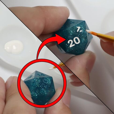 Premium Silicone 7 Piece Dice Mold - Make Your own dice for D&D and Other TTRPGs - Full Polish - Cap Style Mold in Saudi Arabia