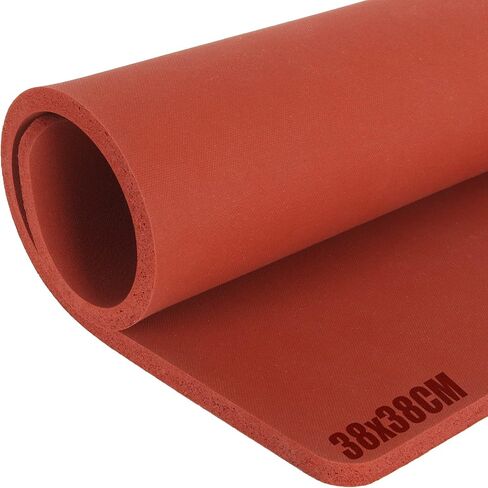 وسادة سيليكون للضغط الحراري مقاس 15 × 15 انش، بساط حراري من السيليكون بسمك 5/16 انش لالة الضغط الحراري المسطحة، وسادة بديلة للضغط الحراري (احمر) in Kuwait