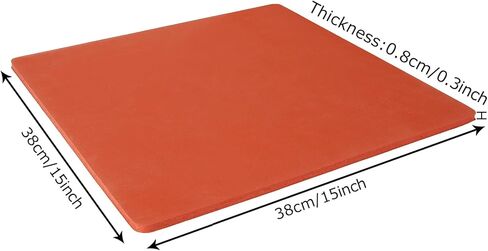 وسادة سيليكون للضغط الحراري مقاس 15 × 15 انش، بساط حراري من السيليكون بسمك 5/16 انش لالة الضغط الحراري المسطحة، وسادة بديلة للضغط الحراري (احمر) in Kuwait