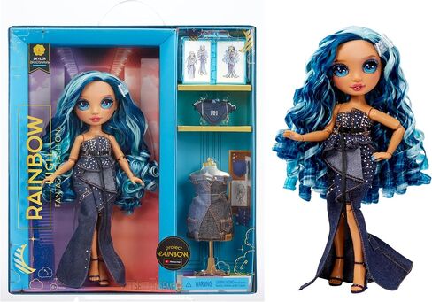 Rainbow High Fantastic Fashion Skyler Bradshaw - Blue 11" Fashion Doll and Playset with 2 Complete Doll Outfits, and Fashion Play Accessories, Great Gift for Kids 4-12 Years Old in Saudi Arabia