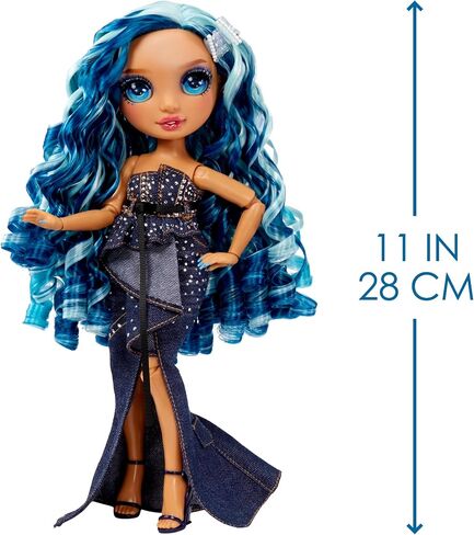 Rainbow High Fantastic Fashion Skyler Bradshaw - Blue 11" Fashion Doll and Playset with 2 Complete Doll Outfits, and Fashion Play Accessories, Great Gift for Kids 4-12 Years Old in Saudi Arabia