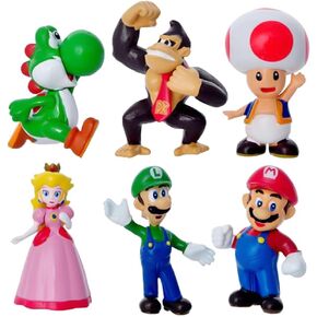 18 قطعة من ألعاب ماريو الصغيرة من فيرينيكس، الأميرة، السلحفاة، الفطر، إنسان الغاب لتزيين الكيك، هدايا للحفلات لمحبي الأطفال in Kuwait