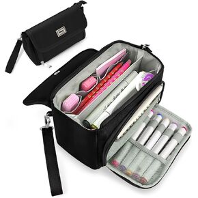 Sooez Super Large Pencil Case, Big Capacity Pencil Bag with 3 Compartments in Saudi Arabia