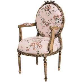 DIY Dollhouse Miniature Vintage Armchair 1:6 Scale Retro Style Real Fabric Miniature Furniture Home Decor Christmas Birthday in Kuwait