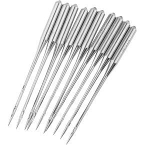 10Pcs Industrial and Domestic Overlock Sewing Machine Needles for JUKI Brother Pegasus Sewing Needles,Size: #11