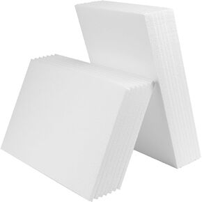 AMZQNART 7pcs 17x11X1in Craft Foam Blocks White for Crafting and Model in Saudi Arabia