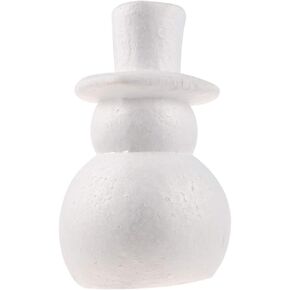 PRETYZOOM Christmas Snowman White Craft Modelling Polystyrene Snowman Foam Doll Mold for Christmas Decoration Art Craft DIY Project 25cm in Saudi Arabia